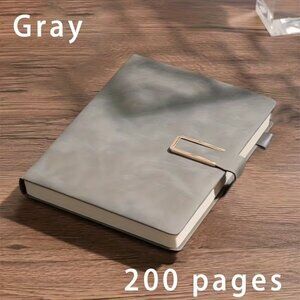 Business Meeting Journal with Magnetic Closure, and Pen- NEW - Grey